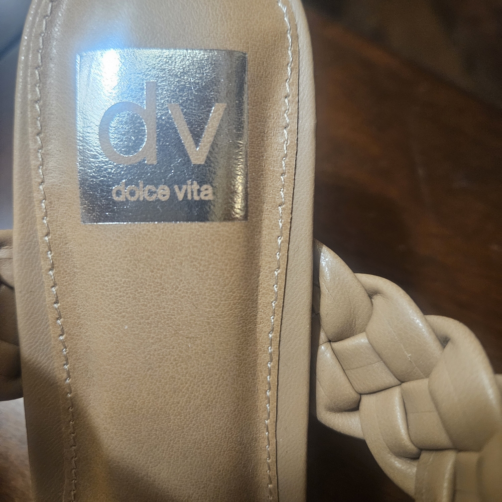 Dolce Vita Tan Braided Heels - Picture 8 of 10